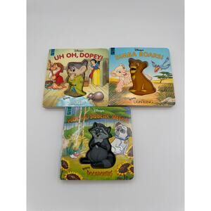 Vintage Disney Children's Books Snow White, Lion King, Pochantas